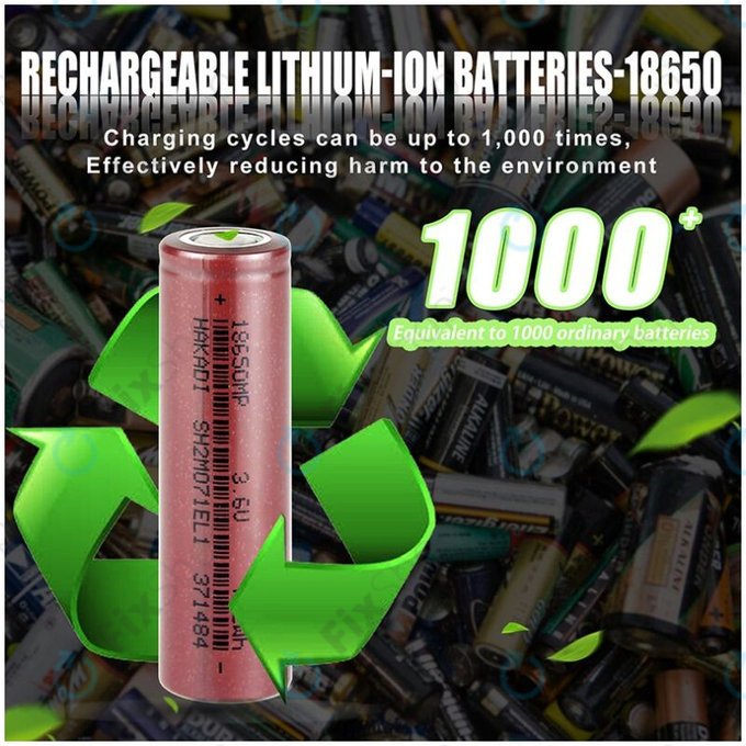Battery Cell 18650 (Li-Ion, 2000mAh, 3.6V)