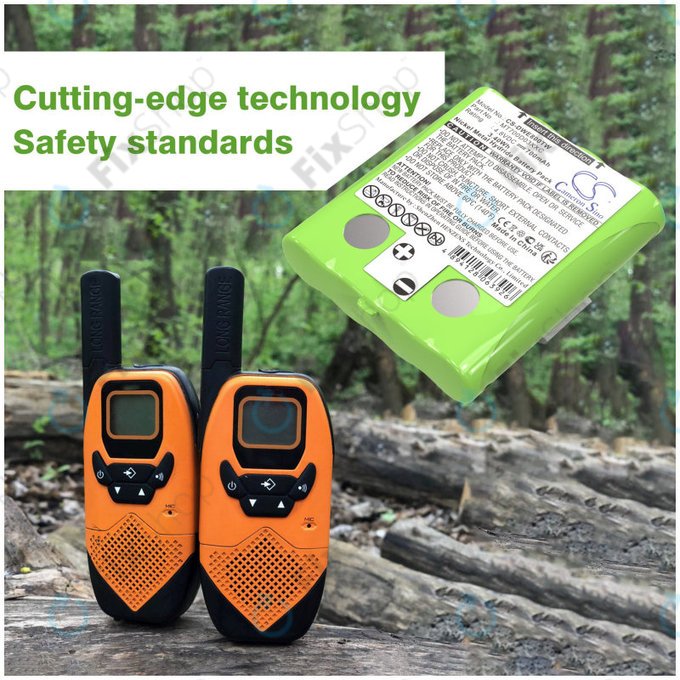 Battery for Detewe Outdoor Pmr a Simvalley, 700mAh, Ni-MH, 4.8V, MT700D03XXC, HQ