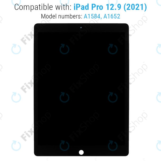 LCD Display for iPad Pro 12.9" (1st Gen 2015), Black, Touch Screen without Frame, Refurbished