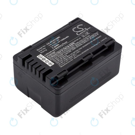 Battery for Panasonic HC-V210, 1500mAh, Li-Ion, 3.6V, VW-VBT190, HQ