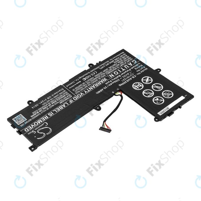Battery for Asus VivoBook E200, L200, Eeebook X206, 3350mAh, Li-Pol, 7.6V, C21N1521, HQ