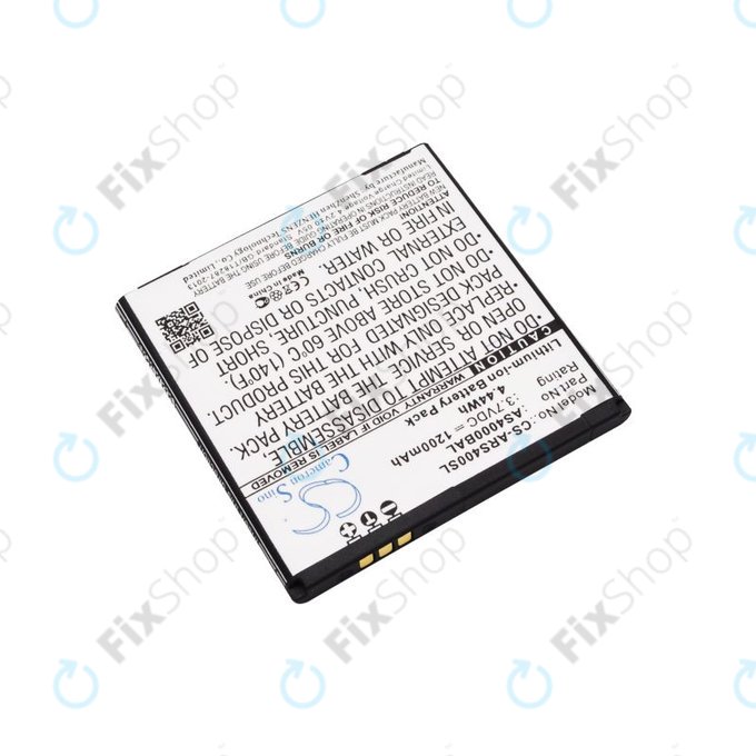 Battery for Aligator S4000 Duo, 1200mAh, Li-Ion, 3.7V, AS4000BAL, HQ