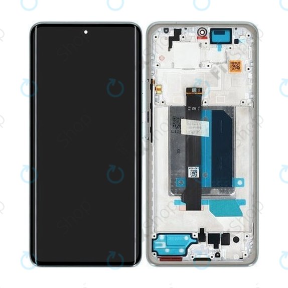 Xiaomi Redmi Note 14 Pro+ 5G 24094RAD4G - LCD Display + Touch Screen + Frame (Frost Blue) - 5600170O16U00 Genuine Service Pack