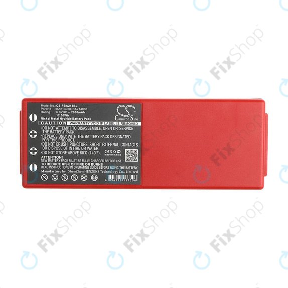 Battery for HBC Radiomatic Spectrum, 2000mAh, Ni-MH, 6V, BA214061, HQ
