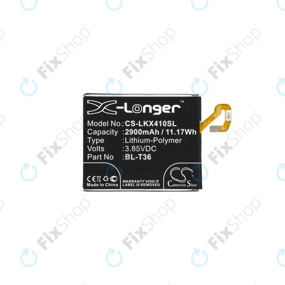 LG K10 (2018), K11, K11 Plus, K11 Prime, K30, Harmony 2 - Battery BL-T36, EAC63638201 2900mAh HQ