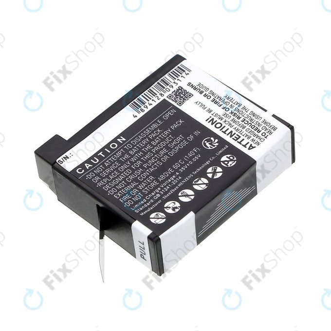 Battery for GoPro Hero 4, 1160mAh, Li-Ion, 3.8V, AHDBT-401, HQ