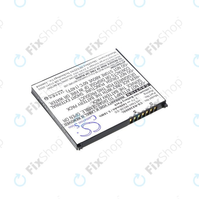 Battery for HP Compaq iPAQ rx3000, rx3115, rx3700, hx2110, hx2790, 1400mAh, Li-Ion, 3.7V, HSTNH-M03B-SS, HQ