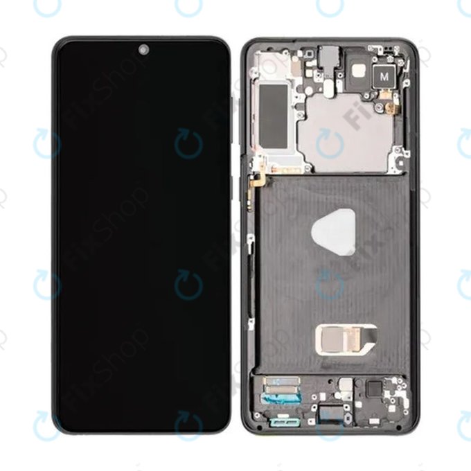 Samsung Galaxy S21 Plus G996B - LCD Display + Touch Screen + Frame (Phantom Black) TFT