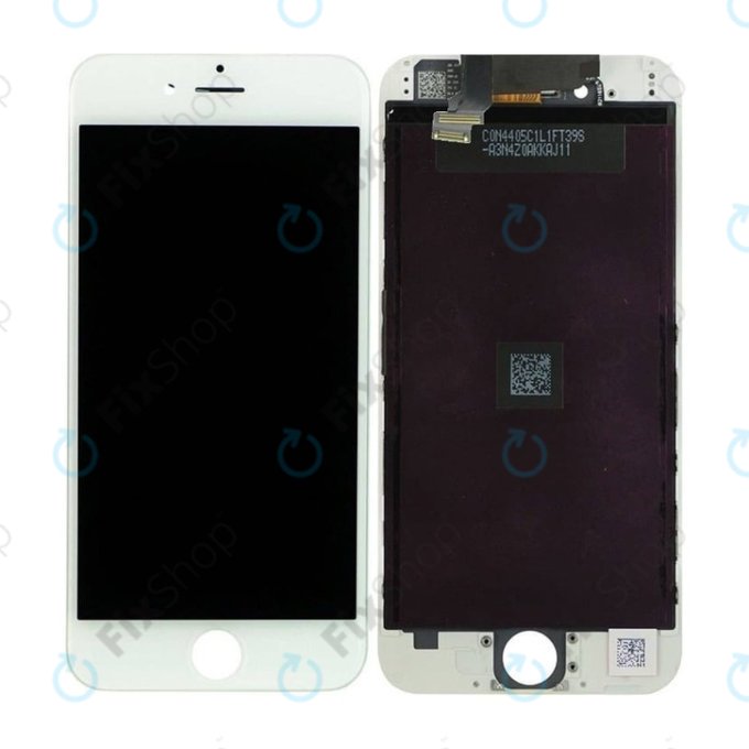 Display In-Cell for iPhone 6, White, Touch Screen with Frame, FixPremium