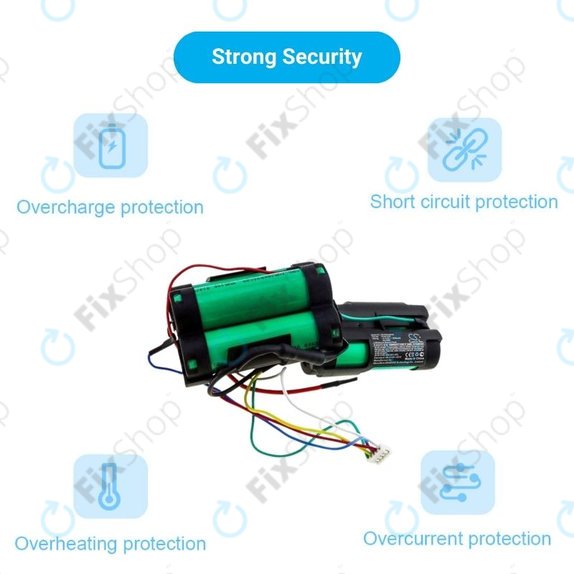 Philips PowerPro Duo, PowerPro Aqua - Battery 5ICR19/65 Li-Ion 18.5V 2500mAh HQ