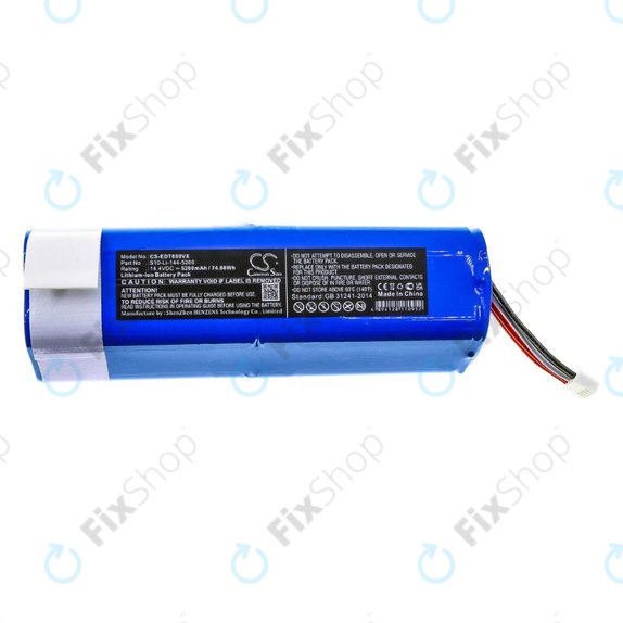 Ecovacs Deebot Ozmo-series, T-series, N-series, Yeedi Vac 2 Pro - Battery S10-Li-144-5200 Li-Ion 14.4V 5200mAh HQ