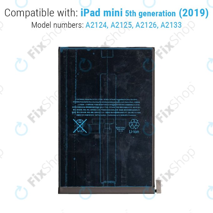 Battery for iPad Mini 5, 5124mAh