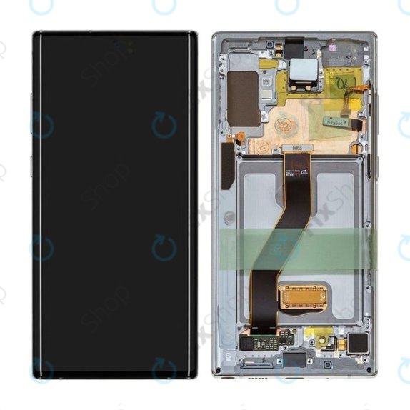 Samsung Galaxy Note 10 Plus - LCD Display + Touch Screen + Frame (Aura Glow) - GH82-20838C, G82-20900C Genuine Service Pack
