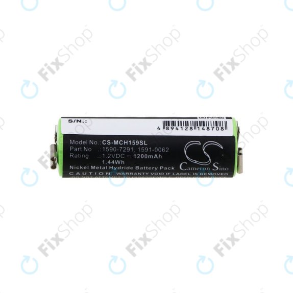 Battery for Moser Chromini 1591, Ermila Bella 1590, 1200mAh, Ni-MH, 1.2V, 1590-7291, HQ