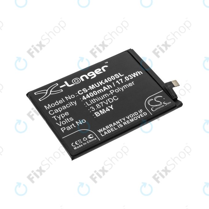 Battery for Xiaomi Mi 11i M2012K11G, 4400mAh, Li-Pol, 3.87 V, BM4Y, HQ