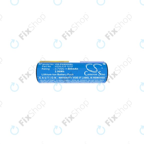 Battery for Oral-B Genius X, Smart 6000, Philips Diamondclean, Easyclean, 800mAh, Li-Ion, 3.7V, 4235 010 13068, HQ