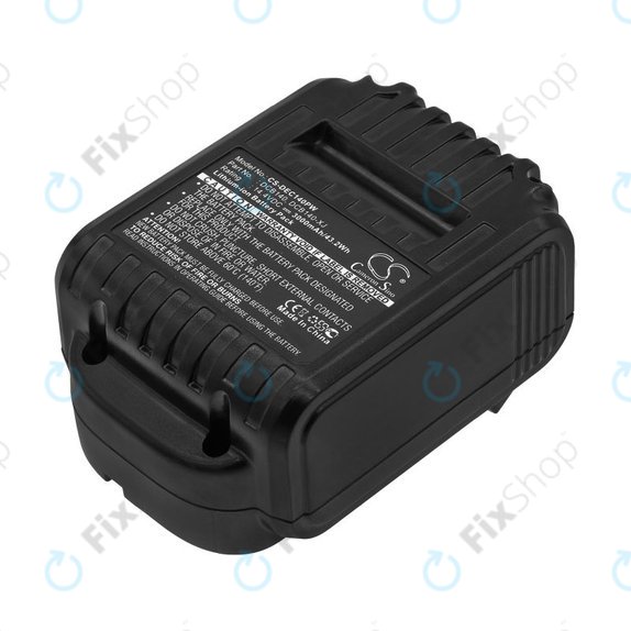 Battery for Dewalt DCB090, XR, 3000mAh, Li-Ion, 14.4V, DCB140, HQ