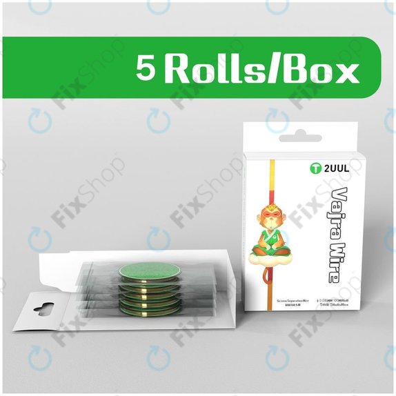 2UUL - Vajra Wire - Ultra-thin LCD Separation Wire (0.035mm x 100m) - 5pcs
