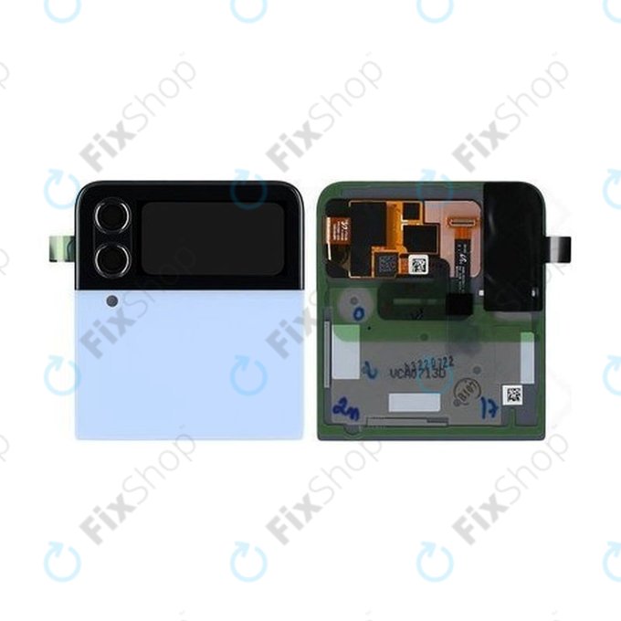 Samsung Galaxy Z Flip 4 F721B - LCD Display + Touch Screen + Frame (External) (Blue) - GH97-27947D Genuine Service Pack