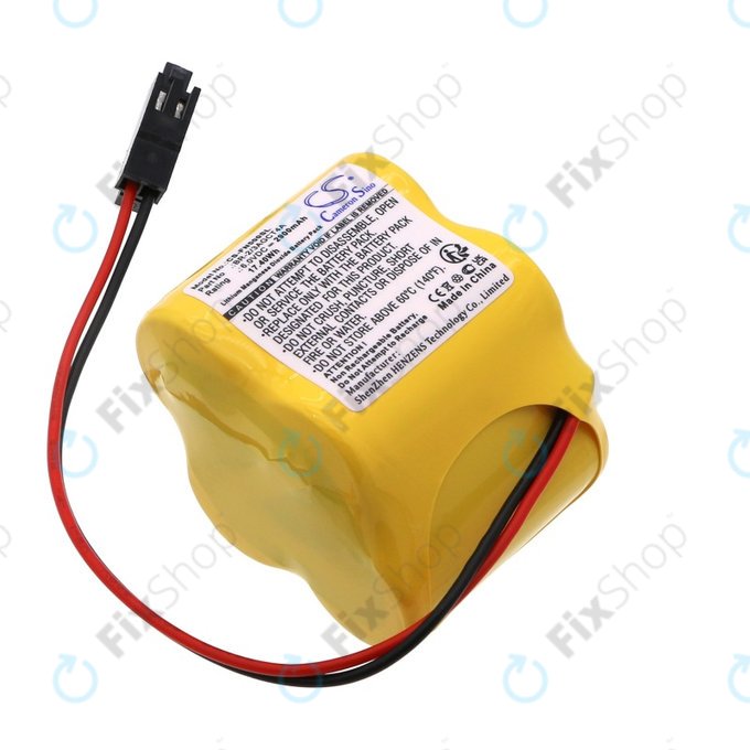 Battery for GE FANUC ALPHA iSV, BETA iSV, 2900mAh, Li-MnO2, 6V, A98L-0031-0025, HQ