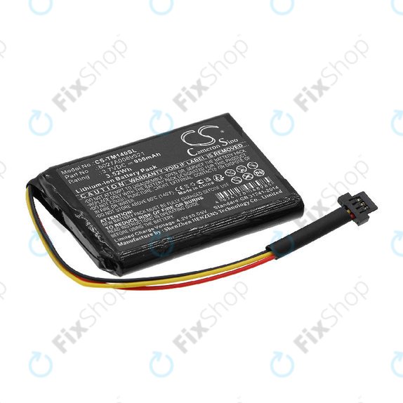 Battery for TomTom One 140, Go 500, 950mAh, Li-ion, 3.7V, P2, HQ