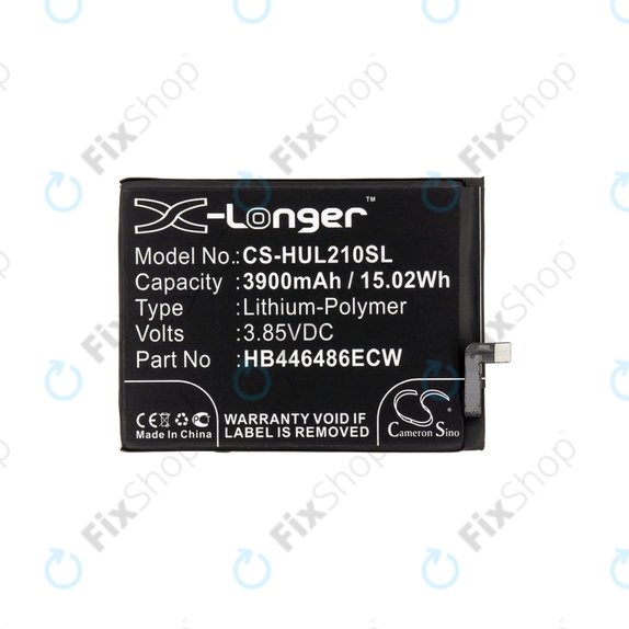 Battery for Huawei P Smart Pro 2019, 3900mAh, Li-Pol, 3.85V, HB446486ECW, HQ