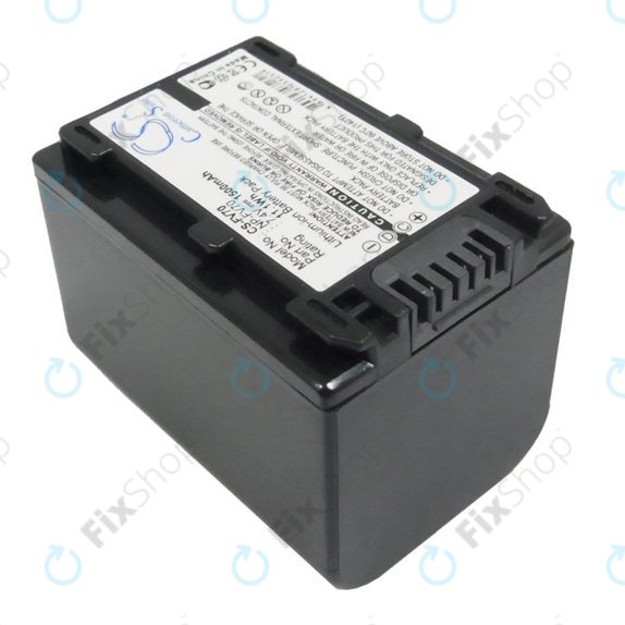 Battery for Sony DCR-DVD, HC, SR, HDR-CX, HC, PJ, XR, NEX-VG, 1500mAh, Li-Ion, 7.4V, NP-FV70, HQ