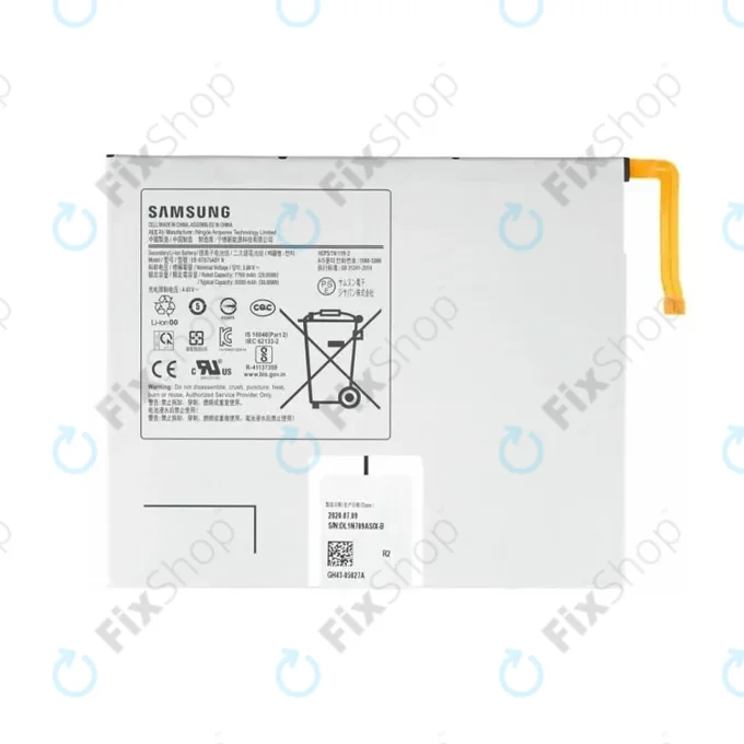 Samsung Galaxy Tab S7 T870, T875, T876B - Battery 8000mAh EB-BT875ABY- GH43-05028A Genuine Service Pack