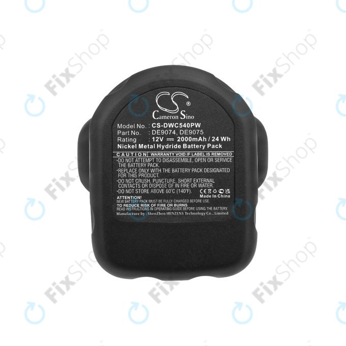 DeWalt DC, DW, 2000-series - Battery DE9074, DE9075, 152250-27, 397745-01 2000mAh HQ