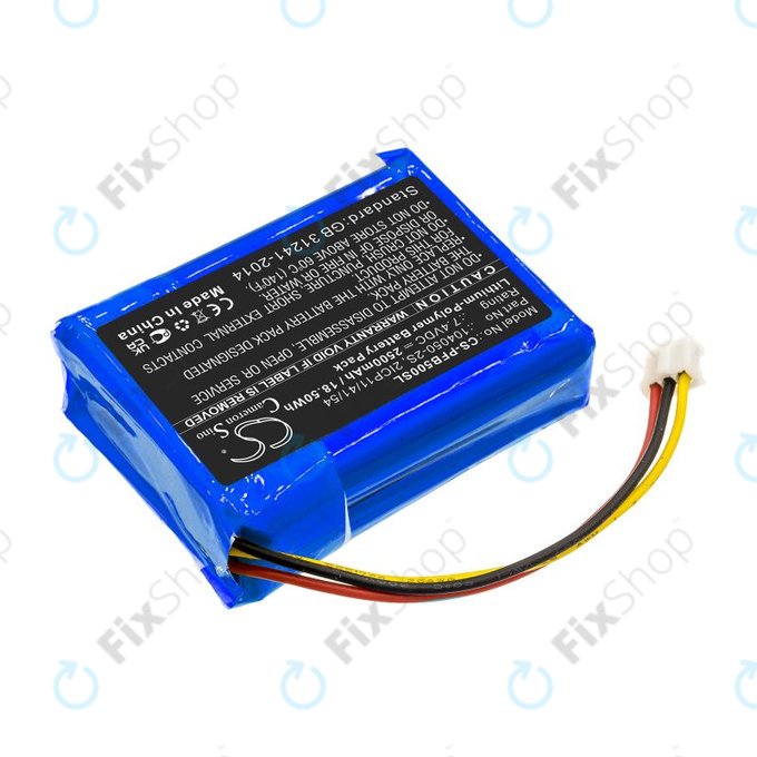 Battery for Philips Fidelio B5/12, Fidelio HTL9100, Fidelio HTL9300, 2500mAh, Li-Pol, 7.4V, 104050-2S, HQ