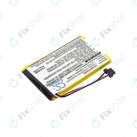Battery for Navigon 70, 1200mAh, Li-Pol, 3.7V, Topaz, HQ