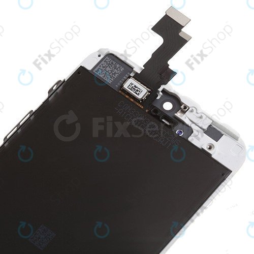 Display for iPhone 5S, SE, White, Touch Screen with Frame