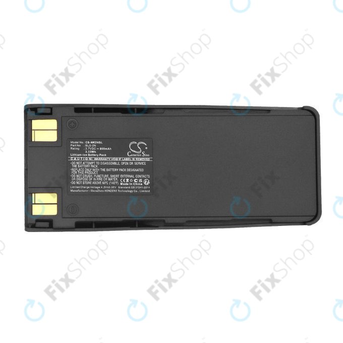 Battery for Nokia 1260, 5120, 5110, 6210, 6310, 7100, 900mAh, Li-Ion, 3.7V, BLS-2N, HQ