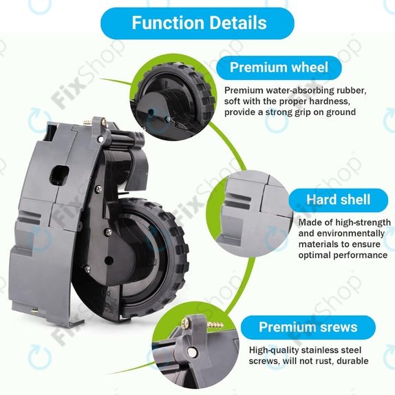 iRobot Roomba 500, 600, 700, 800, 900-series - Wheel with Motor (Right)