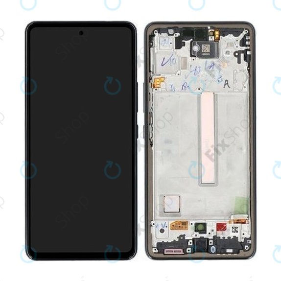 Samsung Galaxy A53 5G A536B - LCD Display + Touch Screen + Frame (Awesome Black) - GH82-28024A, GH82-28025A Genuine Service Pack
