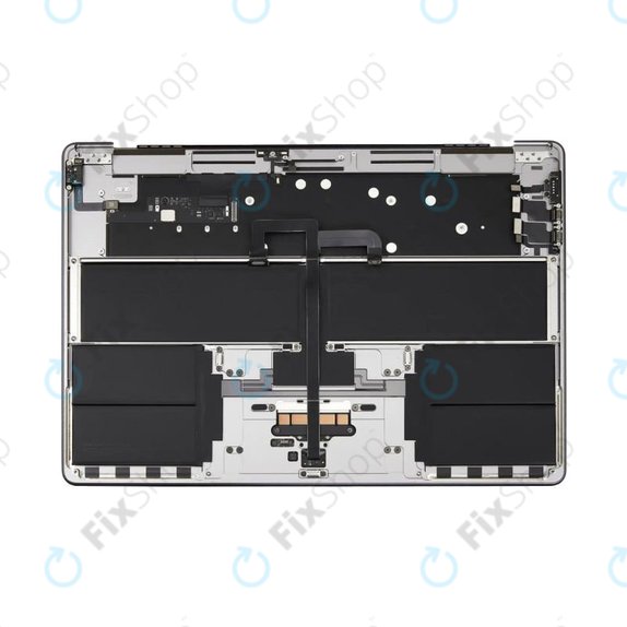 Top case keyboard frame for MacBook Air 15", A3114 (2024), with US keyboard and battery, Space Gray, 661-40266, Genuine Apple
