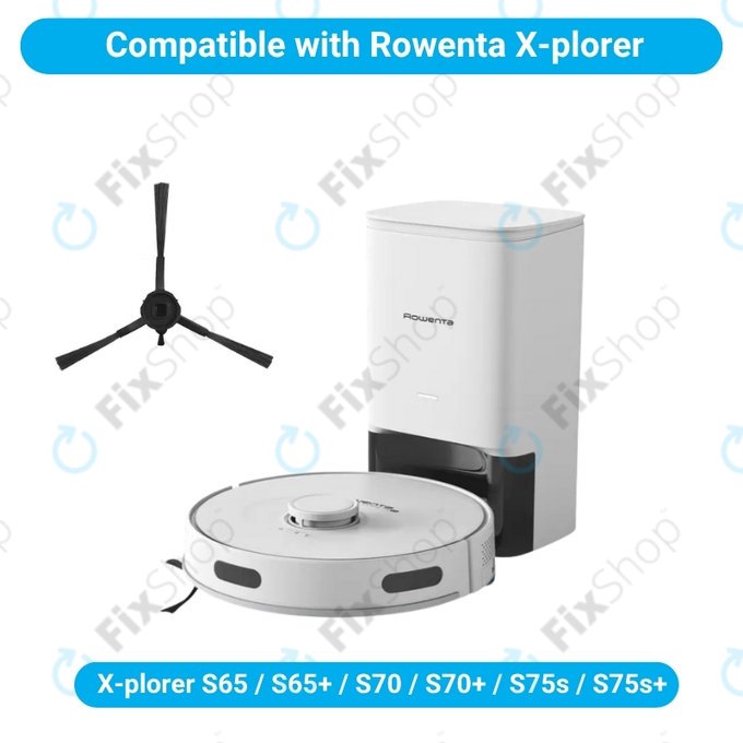 Side Brush, 2pcs for Rowenta X-plorer S65, S65+, S70, S70+, S75s, S75s+