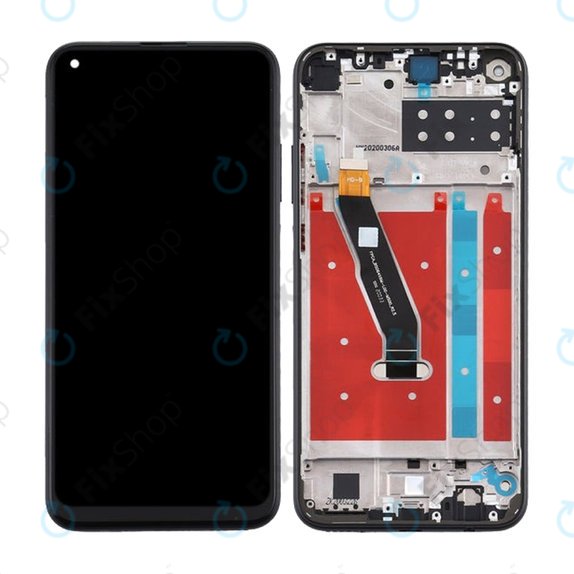 Huawei P40 Lite E - LCD Display + Touch Screen + Frame (Midnight Black) TFT