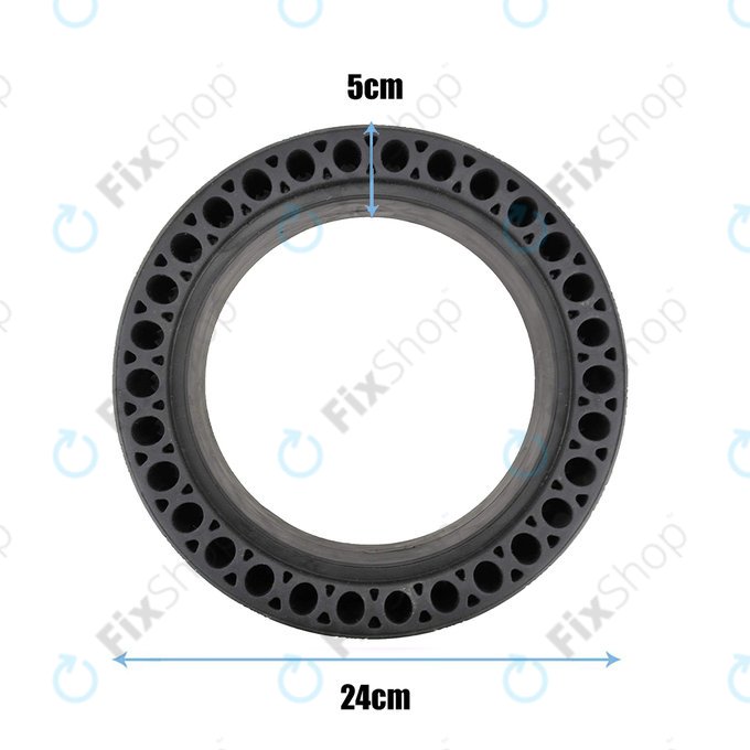 Xiaomi Mi Electric Scooter 1S, 2 M365, Essential, Pro, Pro 2 - Durable Full Tubeless Tire (Type 2) (Black)