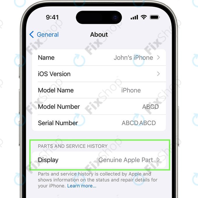 OLED Display assembly for iPhone 15 Plus | 661-37213 | Genuine Apple