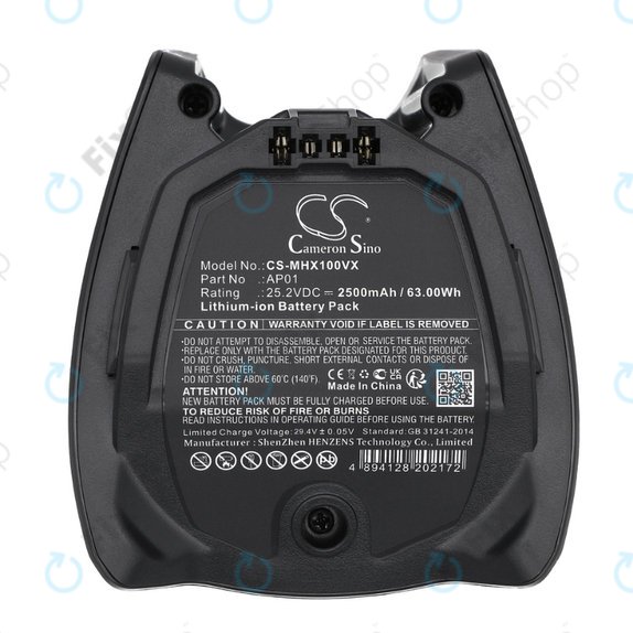 Miele HX-series - Battery AP01 Li-Ion 25.2V 2500mAh HQ
