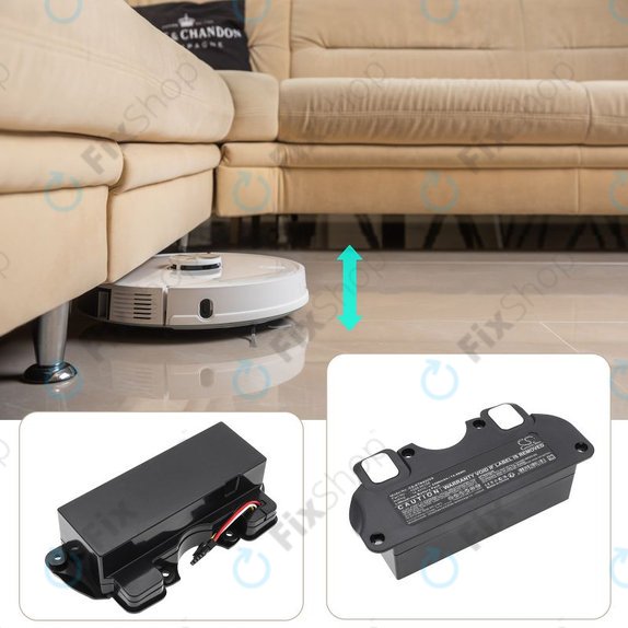 Battery for ETA 4228 Navaggio Profi, 5200mAh, Li-Ion, 14.4V, 4228 00100, HQ