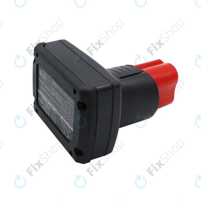 Battery for Milwaukee M12 B4 Redlithium, 4000mAh, Li-Ion, 12V, 48-11-2440, HQ