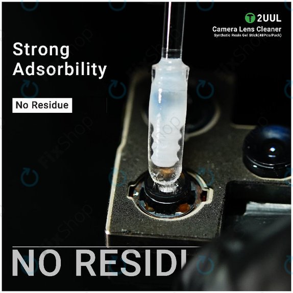 Camera Lens Cleaning Gel Sticks, Synthetic Resin, 2UUL CL21, 48pcs/Pack
