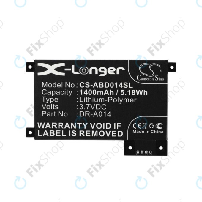Amazon Kindle Touch, Touch 4th - Battery DR-A014, 170-1056-00 1400mAh HQ