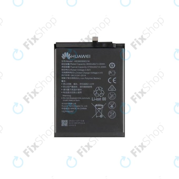 Huawei Honor Play. Mate 20 Lite, Nova 3, P10 Plus, Nova 5T, View 10 - Battery HB386589ECW 3750mAh - 24022732, 24022731, 24022209 Genuine Service Pack