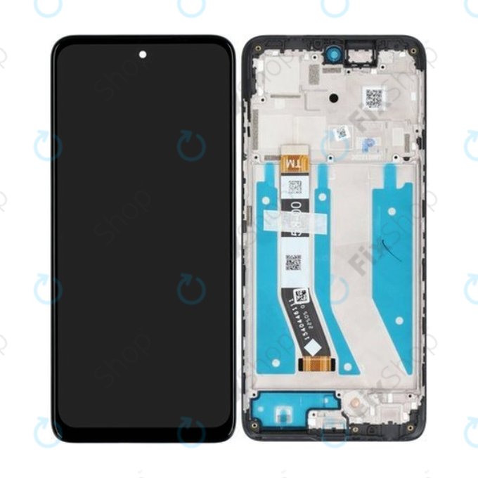 Motorola Moto G73 - LCD Display + Touch Screen + Frame (Black) - 5D68C22272 Genuine Service Pack