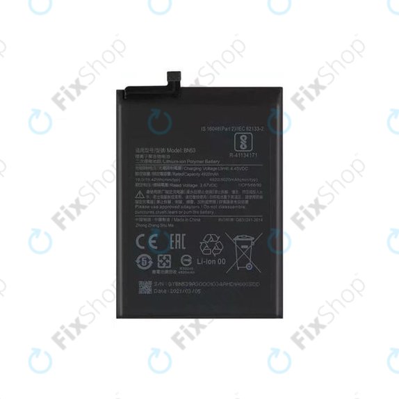Xiaomi Redmi Note 9 Pro - Battery BN53 5020mAh