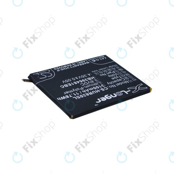 Battery for Huawei Ascend Y6 2, Honor 5a, Huawei G7 Plus, 3100mAh, Li-Pol, 3.8V, HB396481EBC, HQ