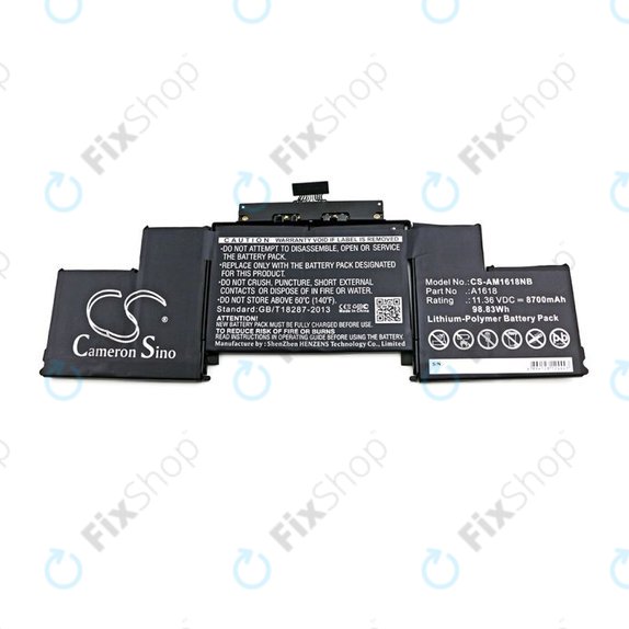 Apple MacBook Pro 15" A1398 (Mid 2015) - Battery A1618 8700mAh HQ